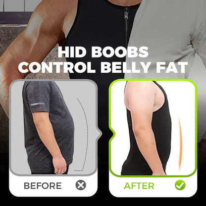 Men's Zip-Up Waist Trainer Vest