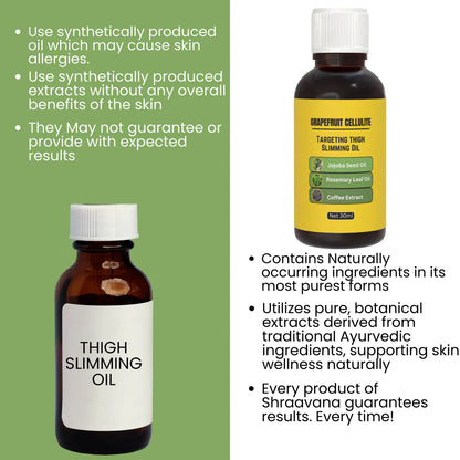 Grapefruit Cellulite Targeting Thigh Slimming Oil - Buy 1 Get 1 Free