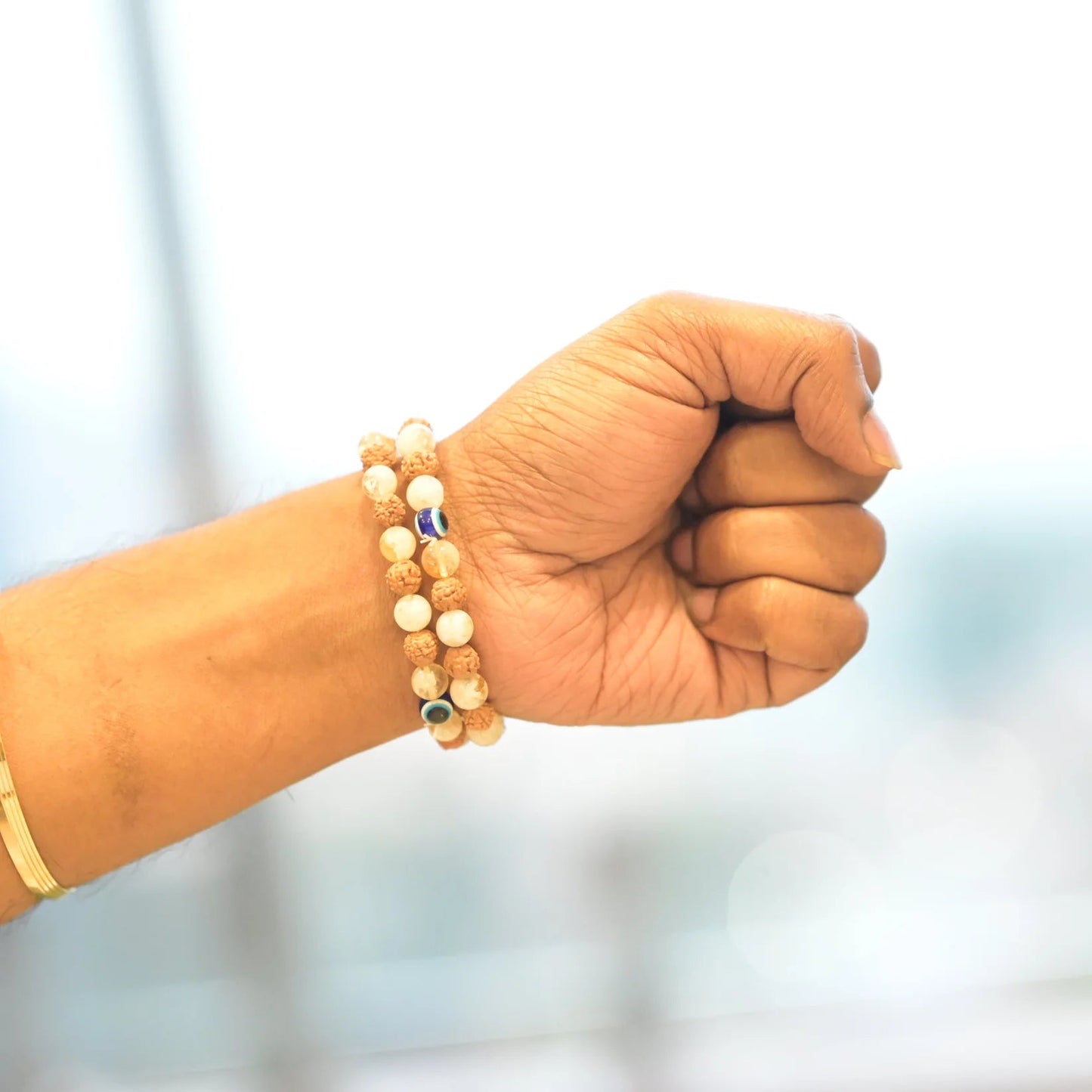 Citrine Rudraksha Bracelet (Pack of 2)