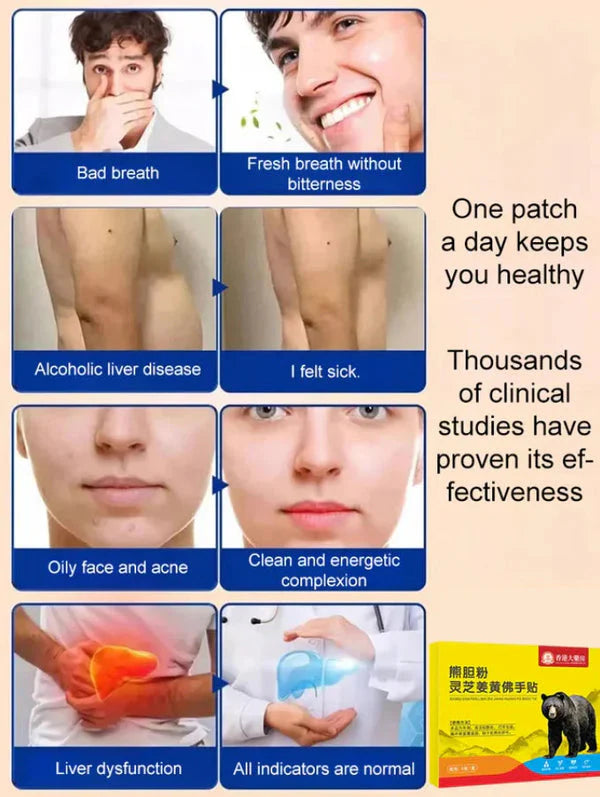 Liver Protection Lingzhi Turmeric Buddha's Hand Patch (PACK OF 20)