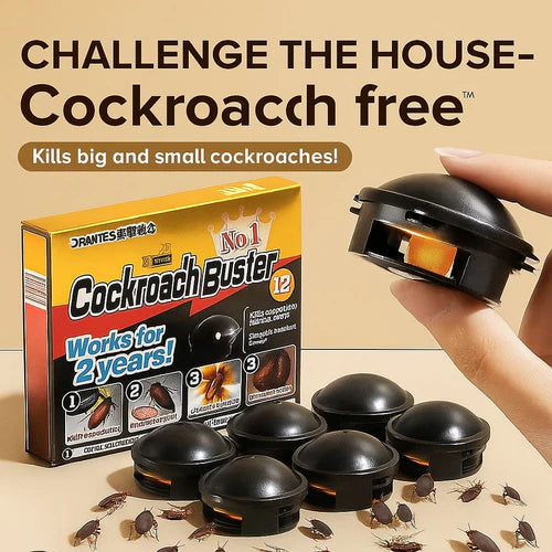 🌿100% Plant Based Japan Combat Roach Killing Bait station 12 Pcs