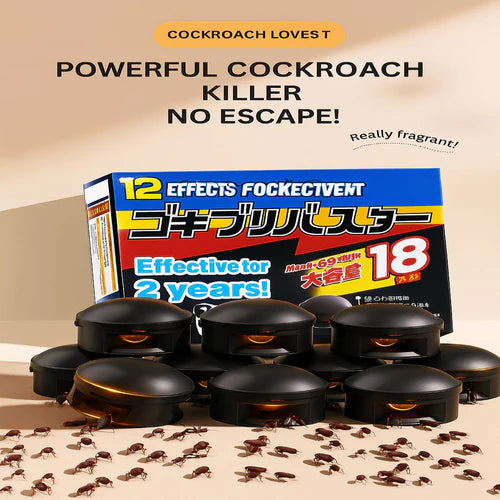 🌿100% Plant Based Japan Combat Roach Killing Bait station 12 Pcs