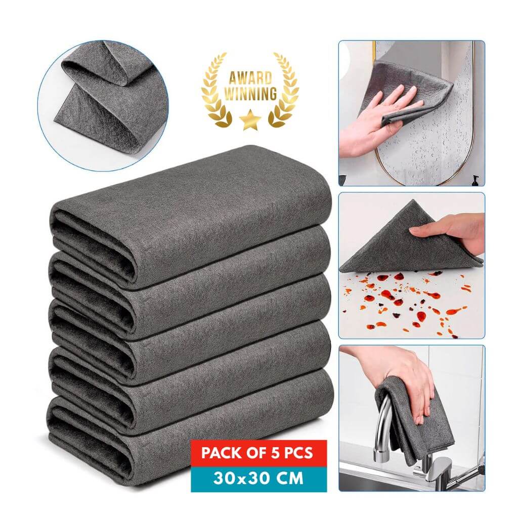 Purely™ Microfiber Cleaning Cloth Roll | Reusable & Super Absorbent