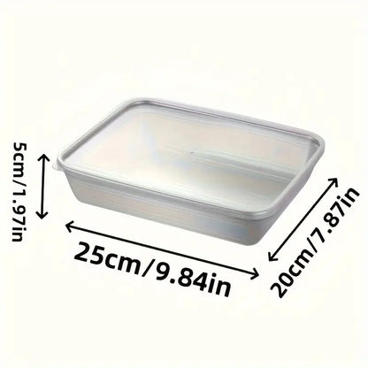 Non Stick Baking Pan Food Storage Box with Cover Pack of 2 🔥🔥