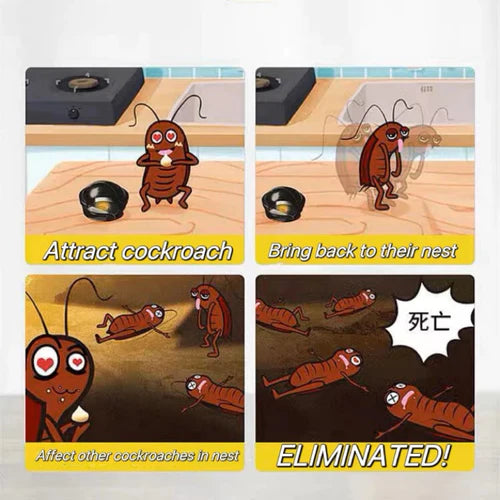 🌿100% Plant Based Japan Combat Roach Killing Bait station 12 Pcs