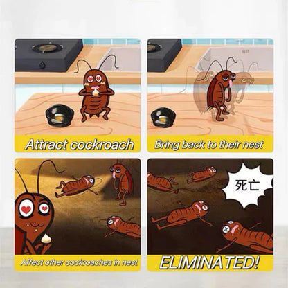 🌿100% Plant Based Japan Combat Roach Killing Bait station 12 Pcs