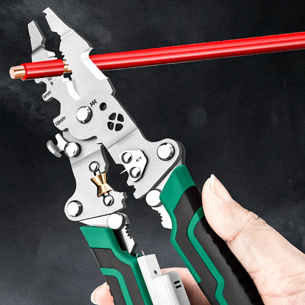 Tijdelijke halfjaarlijkse uitverkoop🌟Multifunctionele opvouwbare draadstripschaar met elektrische test