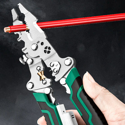 Tijdelijke halfjaarlijkse uitverkoop🌟Multifunctionele opvouwbare draadstripschaar met elektrische test